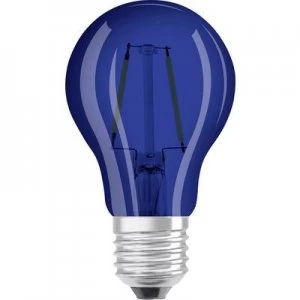 Image of OSRAM 4058075816008 LED (monochrome) EEC A+ (A++ - E) E27 Arbitrary 2 W = 15 W Blue (Ø x L) 55mm x 105mm Filament