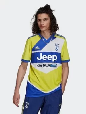Image of adidas Juventus 21/22 Third Jersey, Yellow Size M Men