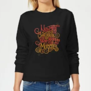 Image of Fantastic Beasts No-Maj Womens Sweatshirt - Black - S