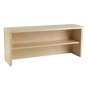 Image of Jemini Intro 800mm Reception Desk Riser Warm Maple KF73524