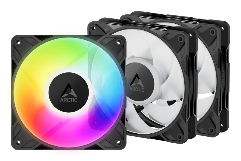 Image of Arctic ARCTIC Freezer P12 Pro A-RGB - 3 Pack - 120 mm A-RGB PWM Fan with Cable Splitter ACFAN00310A