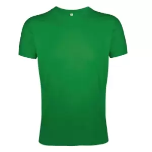 Image of SOLS Mens Regent Slim Fit Short Sleeve T-Shirt (M) (Kelly Green)
