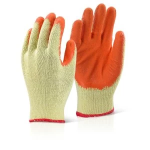 Image of Click2000 Economy Grip Glove Orange M Ref EC8ORM Pack of 100 Up to 3