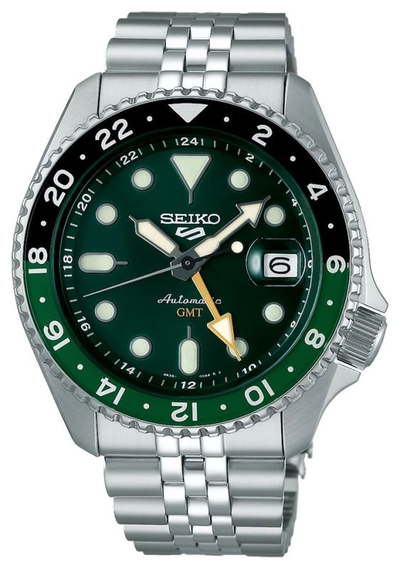 Image of Seiko 5 Sports SSK035K1 SKX GMT Bi-Colour Bracelet Watch - W25431