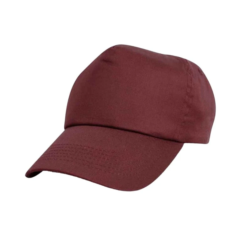 Image of Result Womens Cotton Baseball Cap in Burgundy Burgundy Female One Size