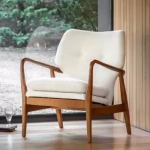 Image of Joso Linen Armchair Cream