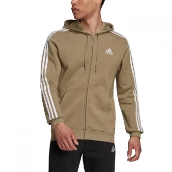 Image of adidas Mens Full Zip Track Top Hoodie - Orbit Green