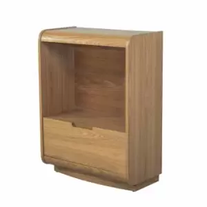 Image of Jual Universal Short Bookcase with Drawer, Oak