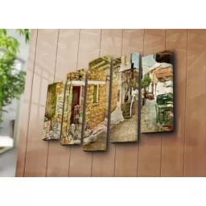 Image of 5PAT-35 Multicolor Decorative Canvas Painting (5 Pieces)