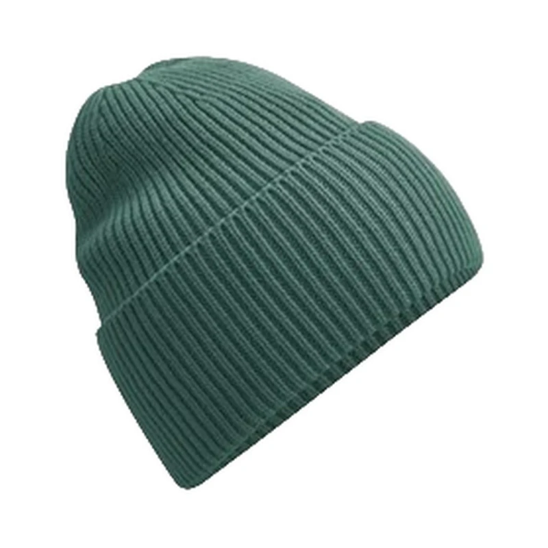 Image of Beechfield Beechfield Men Cuffed Oversized Beanie in Green Green One Size Male 5063425548293