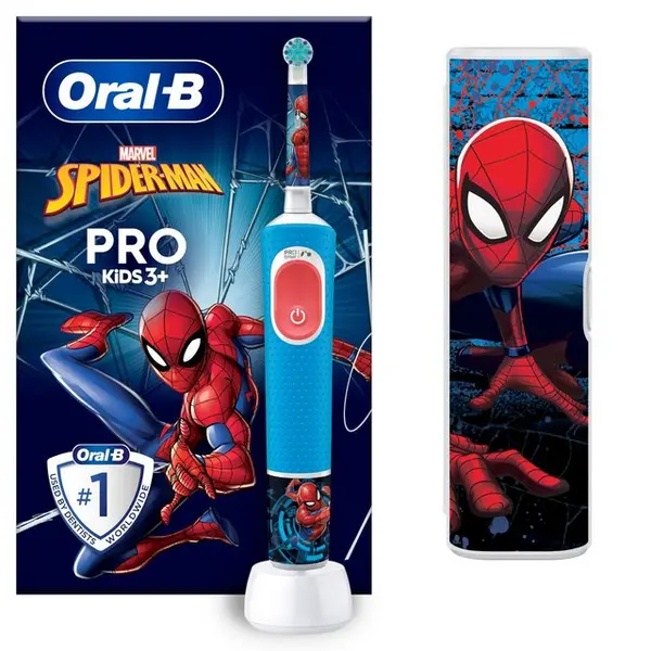 Image of Oral B Vitality Pro Kids Spiderman Electric Toothbrush