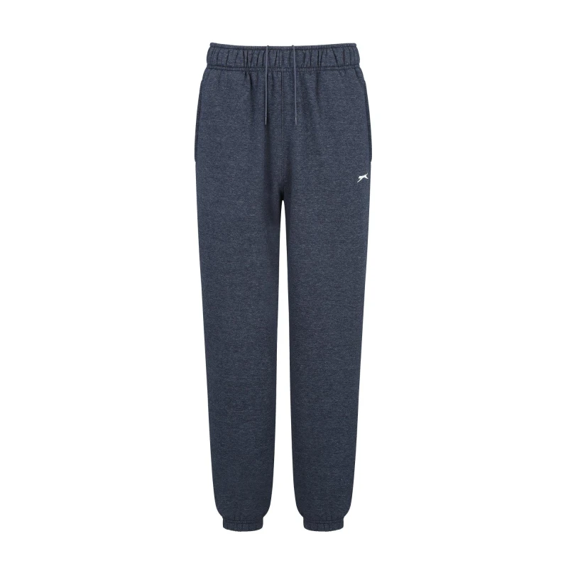 Image of Slazenger Cuffed Fleece Jogging Pants Mens Closed Hem Fleece Jogging Bottoms S Blue 48200850350