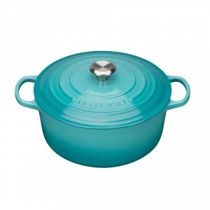 Image of Le Creuset Casserole 24cm Teal