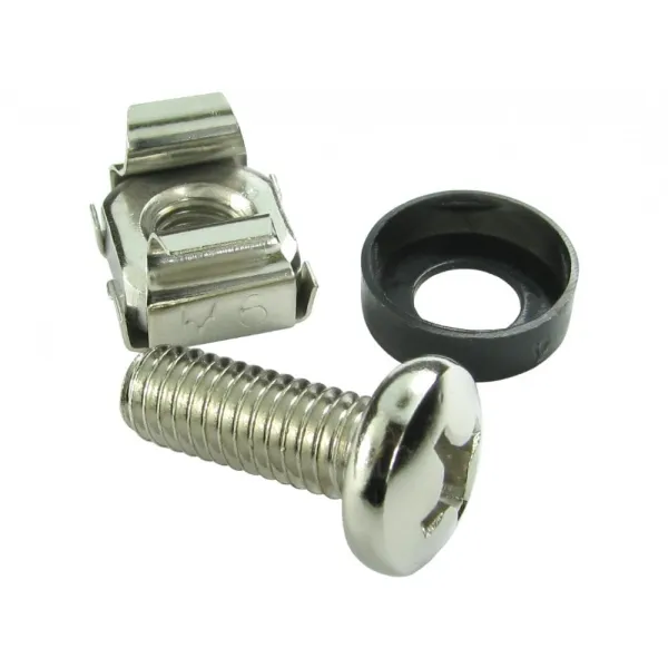 Image of Cables Direct Pack of 50 M6 Cage Nuts, Nickel