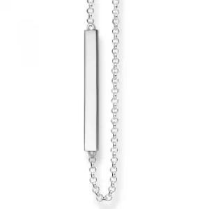 Image of Ladies Thomas Sabo Sterling Silver Love Bridge Necklace