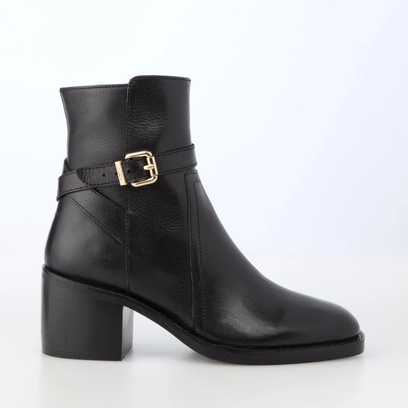 Image of Dune London 'Plotto' Leather Ankle Boots Black female