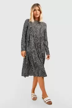 Image of Polka Dot Smock Dress