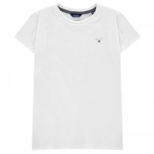 Image of Gant Gant Logo T Shirt - White 110