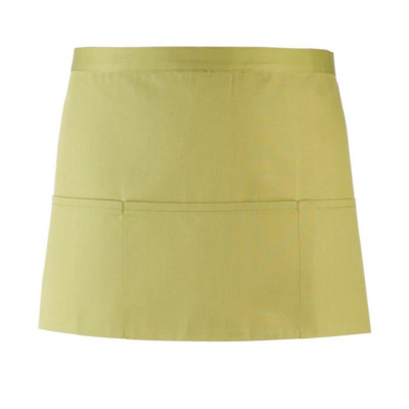 Image of Premier Premier Colours 3 Pocket Short Apron in Lime Lime One Size Unisex 5063470681105