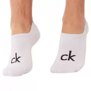 Image of Calvin Klein 3 Pack Albert Invisible Socks - White TU