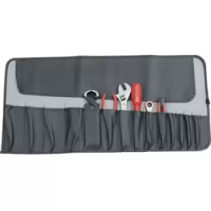 Image of Kennedy 15 Pleated Pocket Tool Roll - Black