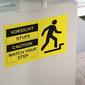 Image of HERMA Signs signalling hard-wearing A4 105x148mm yellow strong...