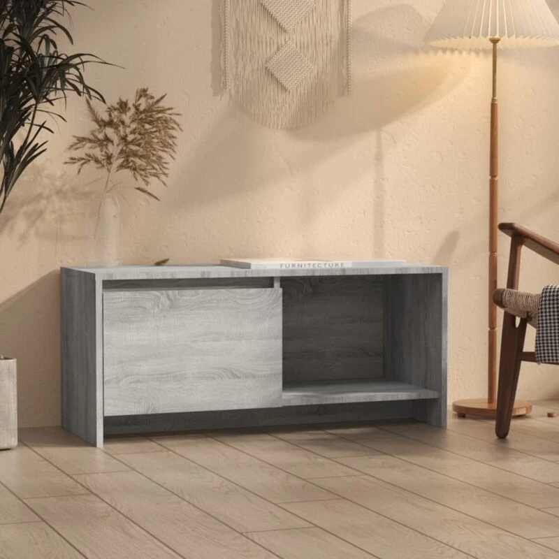 Image of VIDAXL Vidaxl - tv Cabinet Grey Sonoma 90x35x40cm Engineered Wood 8720286837023