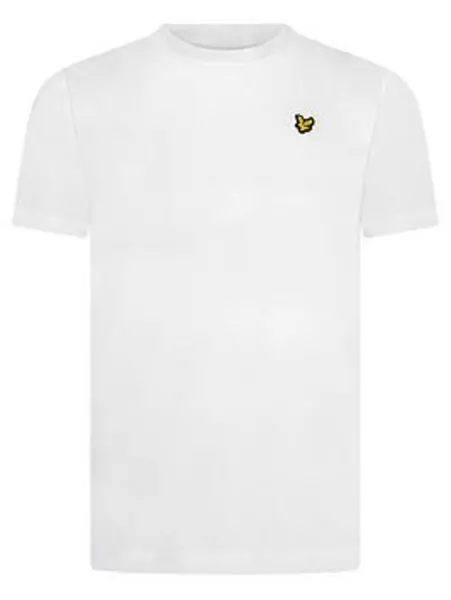 Image of Lyle & Scott Boys Classic Short Sleeve T-Shirt - White Size 5-6 Years White KUKDH Unisex 5-6 YEARS