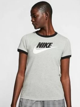 Image of Nike Nsw Futura Ringer Tee - Dark Grey Heather