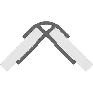 Image of External Corner Profile PVC - White