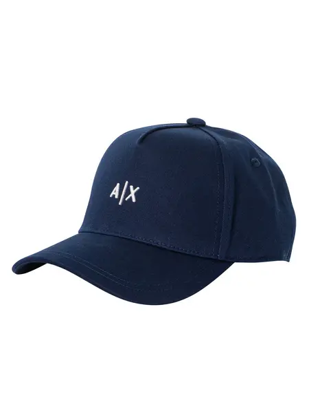Image of Armani Exchange Logo Baseball Cap Navy One Size