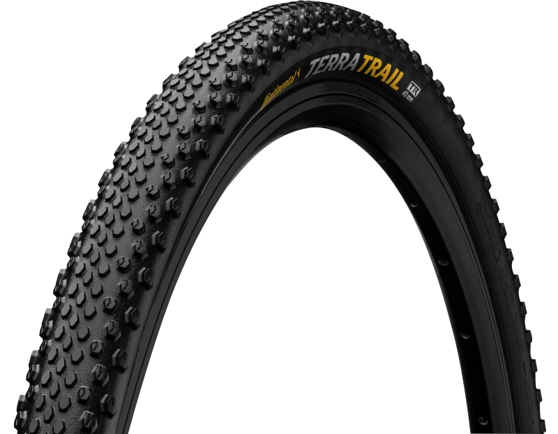 Image of Continental Terra Trail Protection Gravel Tyre Foldable Puregrip Compound 700X40C BLACK/BLACK