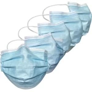 Image of Disposable Flat Face Masks, Unvalved, for Non-medical Use, Pack of 50