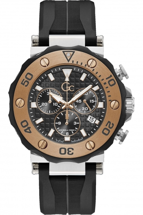 Image of Gc Black Mens Watch - Y63003G2MF