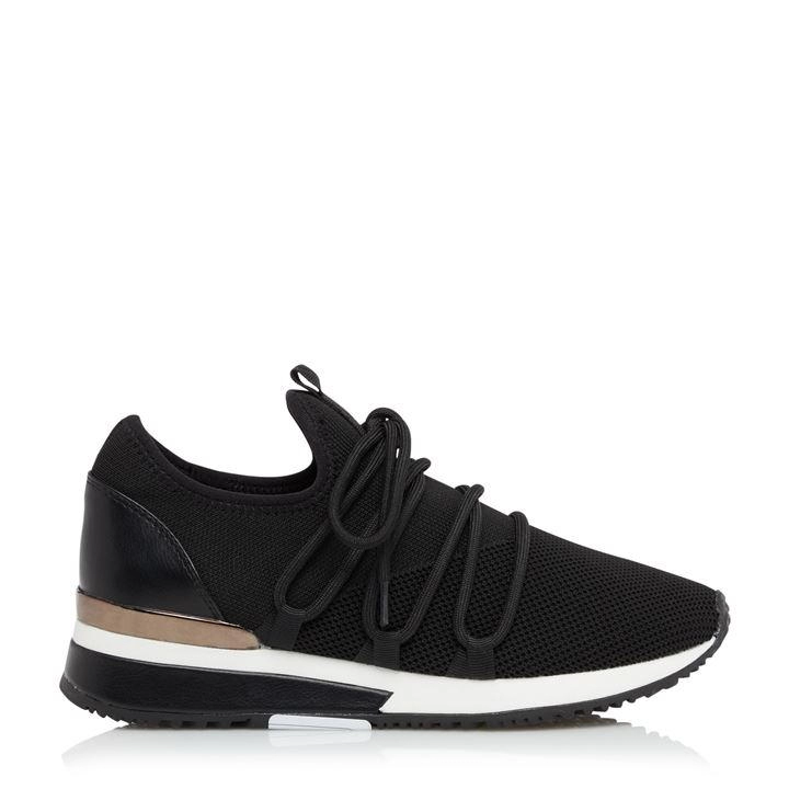 Image of Dune Black 'Elisse' Casual Trainers - 6