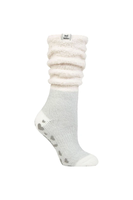 Image of SOCKSHOP Heat Holders Womens 1 Pair Lounge Cosy Slouch Socks in Cream Size: 4-8 Cream Female 4-8