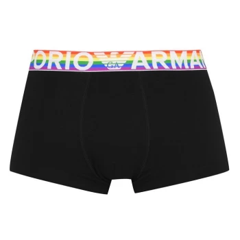 Image of Emporio Armani Rainbow 1 Pack Trunks - Black
