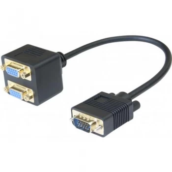 Image of Vga M To 2 Vga F Adapter 30cm