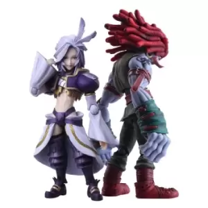 Image of Final Fantasy IX Bring Arts Action Figures Kuja & Amarant Coral 16 - 18 cm