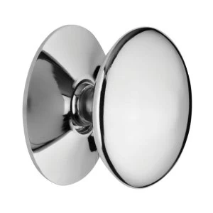 Image of Wickes Victorian Door Knob - Chrome 25mm Pack of 4