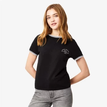 Image of Jack Wills Trinkey Ringer T-Shirt - Black