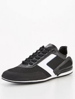 Image of Hugo Boss Saturn Low Profile Trainers Black Size 7 Men