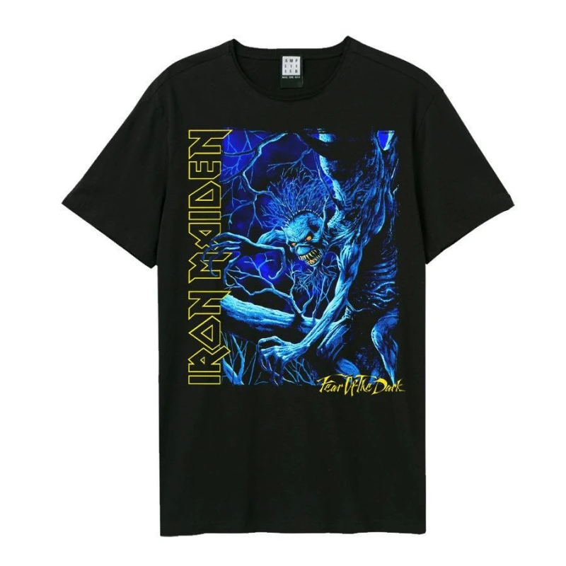 Image of Amplified Amplified Men Blue Monster Iron Maiden T-Shirt in Black Size: X-Small Black XS Male 5063852060894