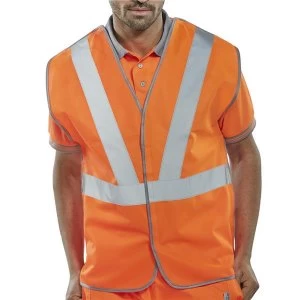 Image of BSeen Large High Visibility Vest Orange