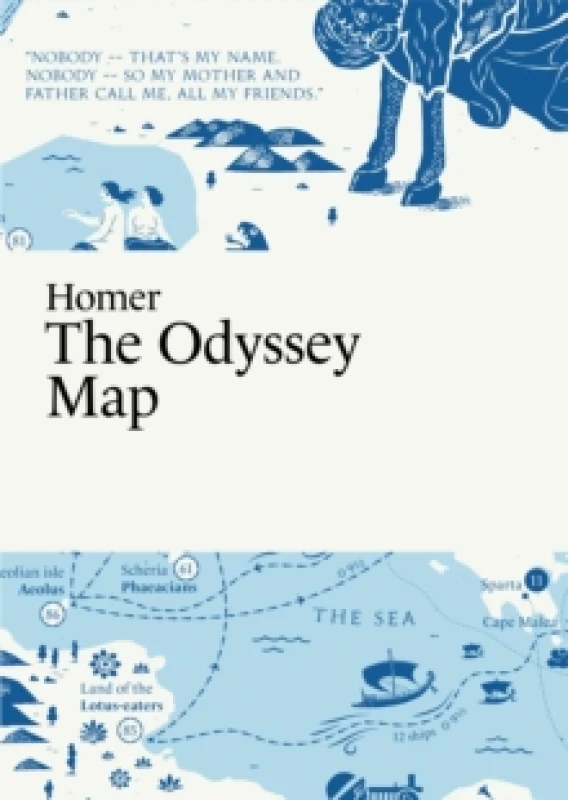 Image of Homer, The Odyssey Map Fold-out book or chart