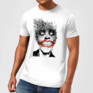 Image of DC Comics Batman Joker Face Of Bats T-Shirt - White - 3XL