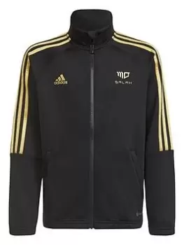 Image of Boys, adidas Salah Junior Track Top - Black/Gold, Size 7-8 Years