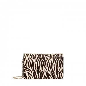 Image of Karen Millen Silvia Shoulder Bag - Zebra Pony 100