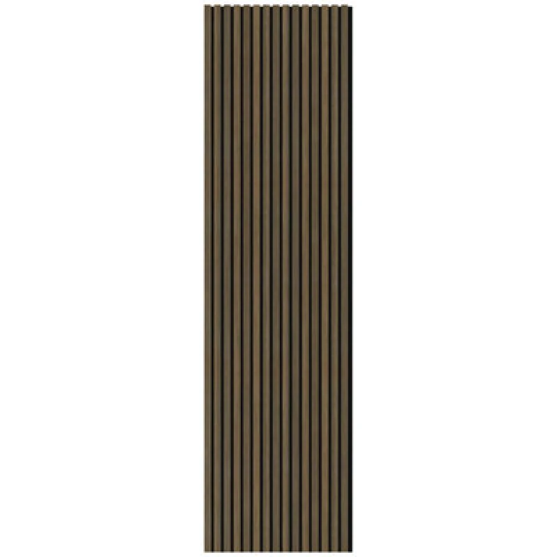 Image of Wall Panels UK Slat Acoustic Wall Panel ( 2 Pack ), Brown 8206