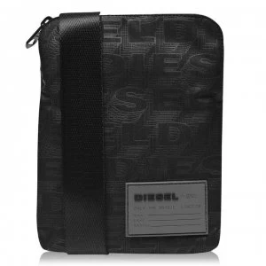 Image of Diesel All Over Print Shoulder Bag - Black T8013